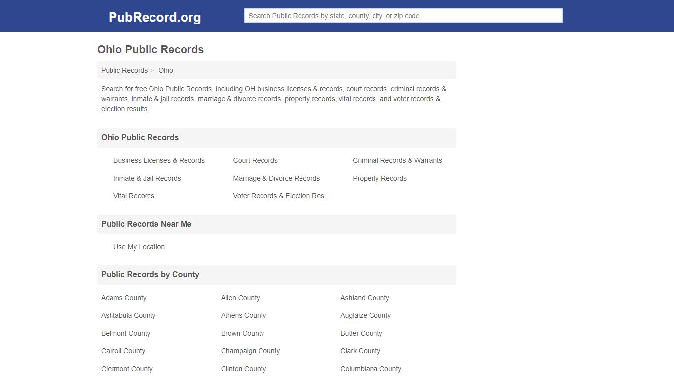 Free Ohio Public Records